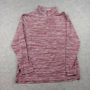 Tailorbyrd Pullover Mens Large Red Sport 1/4 Zip Long Sleeve Athletic Top Gym